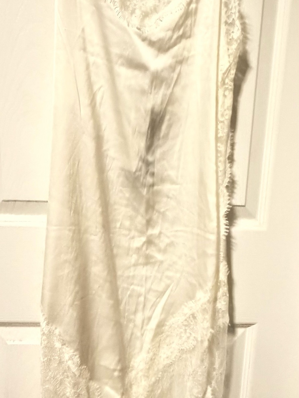 LIONESS Ivory Hideaway Satin Slip Dress - Size Small - NWT - Picture 2 of 9